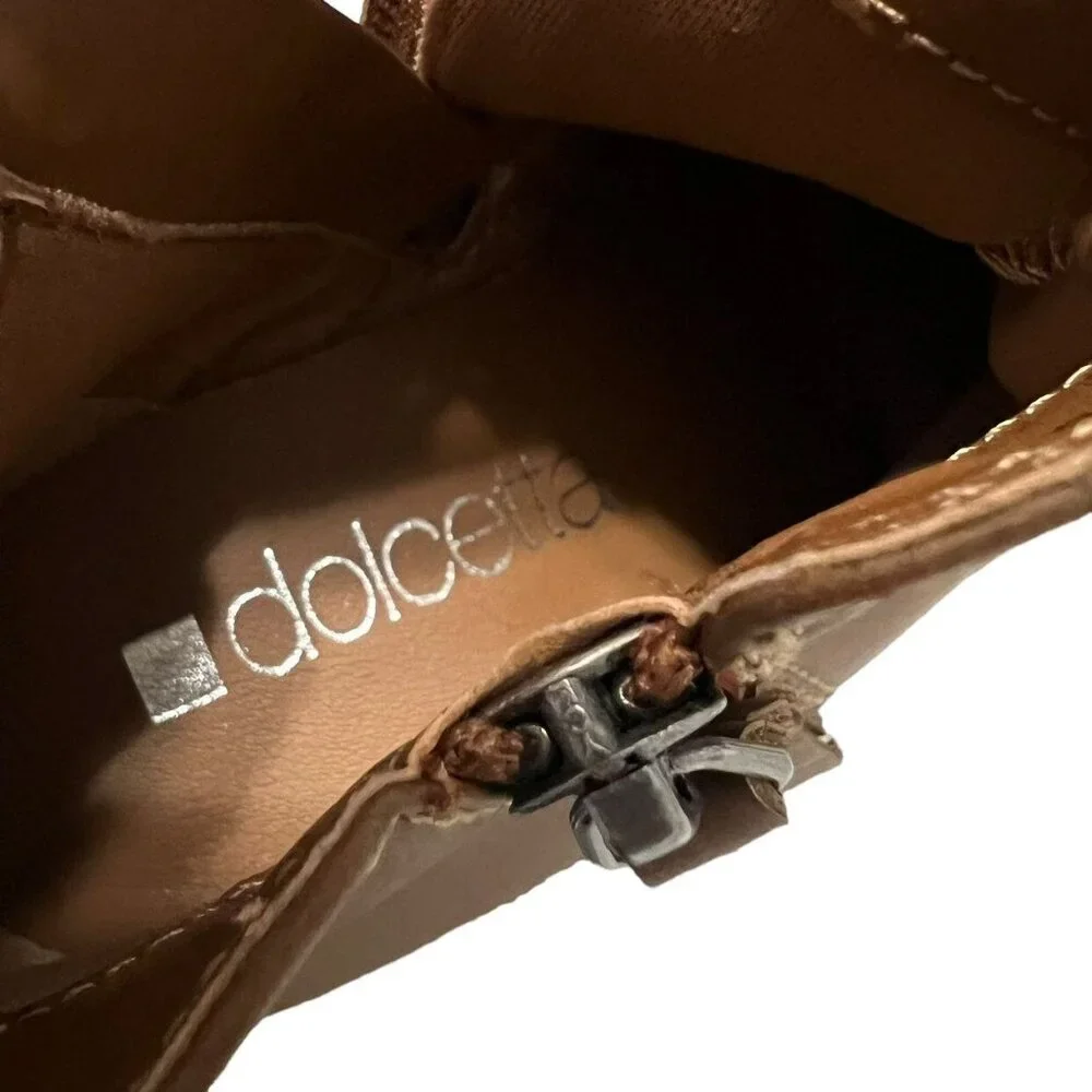 Dolcetta Sz 9 Brown Leigh Ankle Boots